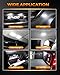 BANGO 24 Pieces Car LED Interior Light Bulbs, Non-Polarity Design with Removal Tool, Suitable for Car Dome Map Door Trunk License Plate Lights, Etc. (Xenon White)