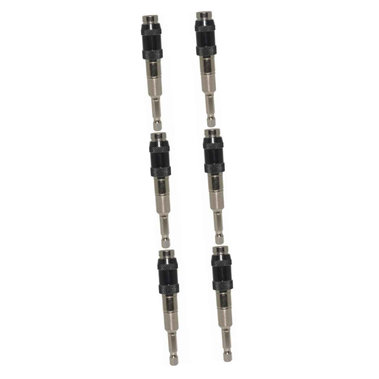 HOMSFOU 6piezas Extensión Flexible De Broca Magnética Cabezal Pivotante Soporte De Punta Para Taladro Para Espacios Reducidos y Ángulos Difíciles