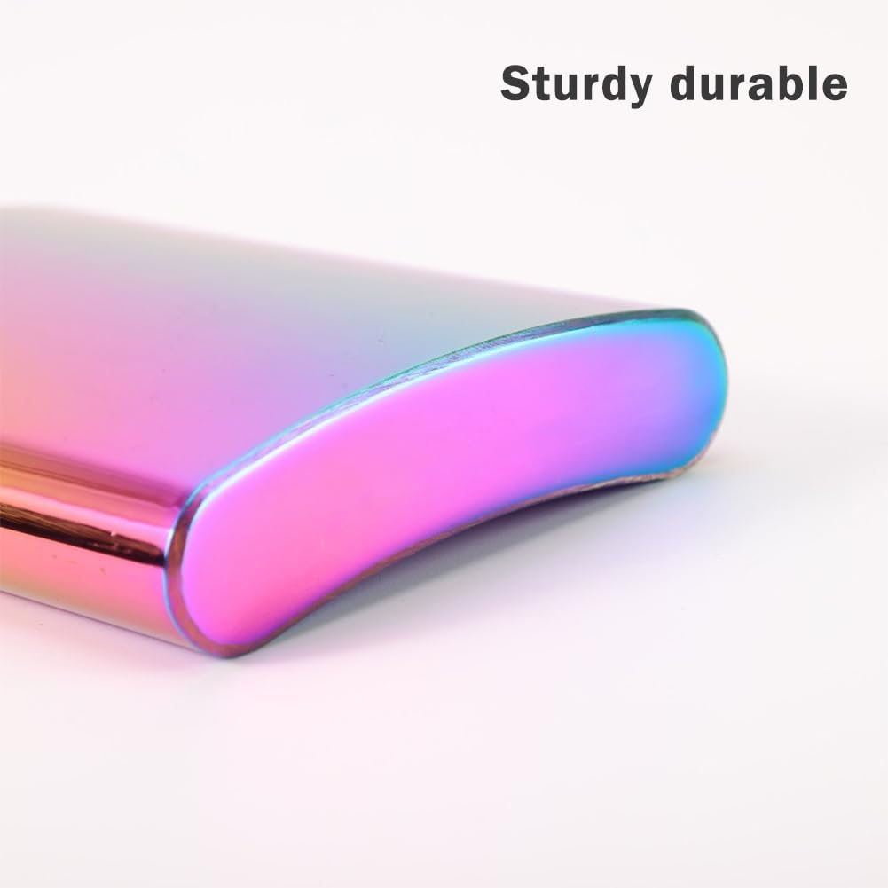 Stainless Steel Hip Flask,Electroplated Rainbow Finish Pocket Liquor Flask