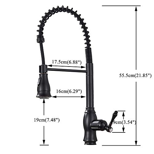Robinet d'évier de cuisine noir pour une cuisine de ferme chaleureuse - 5