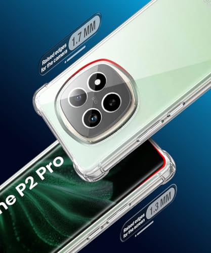 Image of WOW IMAGINE Clear Back Cover Case for Realme P2 Pro 5G | Shockproof Soft TPU Case | Cushioned Edges for Ultimate Protection Back Cover Case - Transparent