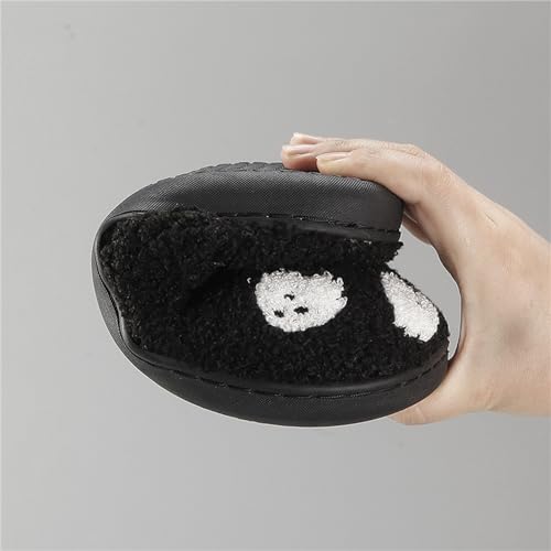 Image of Halloween Pumpkin Slippers for Womens Mens Cute Cartoon Slippers Plush Warm Memory Foam Shoes