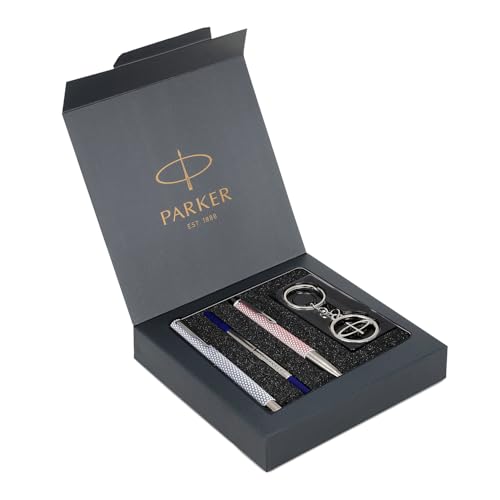 Parker Vector Gift Pack - Special Edition Roller Ball Pen and Special Edition Ball Pen Key Chain (Ink - Blue)