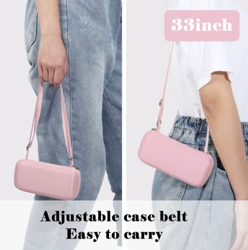 Image of Travel Sun Umbrella for Purse With Case,Small Compact UV Umbrella Protection Sun,Lightweight Portable Parasol Windproof for Women Men Kids (Pink)