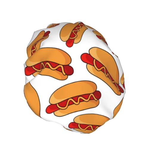 Bonnet de douche imperméable hot dog pour protéger le brushing