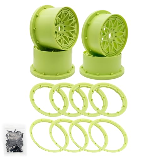 Anneaux de moyeu de roue nylon vert FLMLF anti-desserrage pour Baja 5B et Losi 5IVE-T