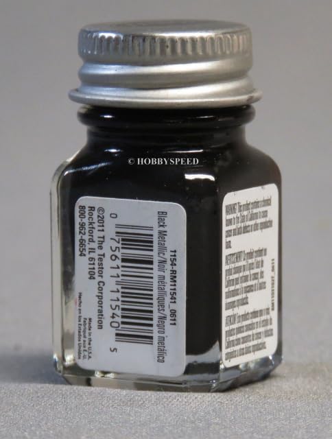 Amazon.com: Testor'S 1154tt 1/4 Oz Black Metallic Enamel Hobby