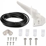 Gettimore Bootstacho-Set mit 600 cm PVC-Rohr, Marine-Yachten und Motorboote, Weiß