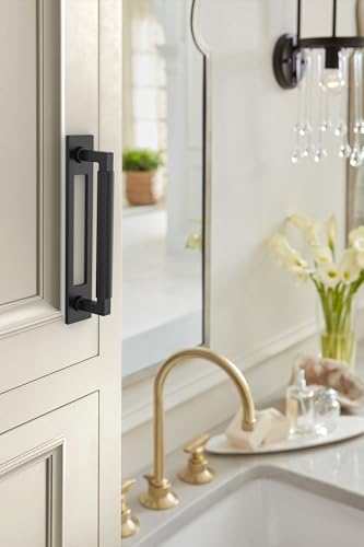 Image of Amerock Medora 5-1 /16 inch Matte Black Backplate