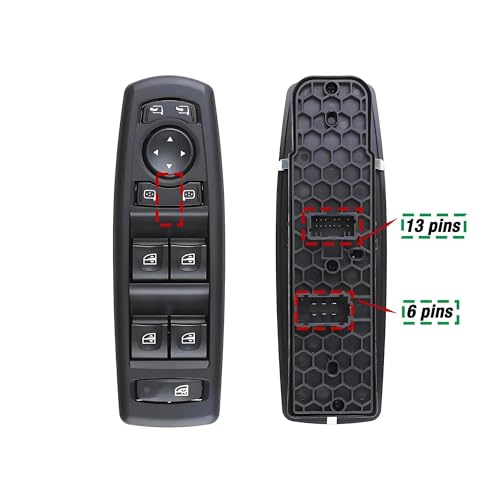 Bouton commande lève-vitre Renault Fluence 2008-2016 noir 254000006R