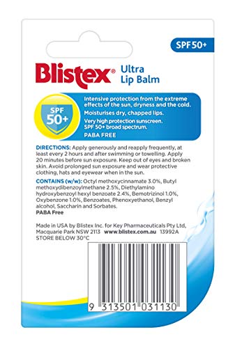 Blistex Ultra Lip Balm Spf 50+ 4.25Gm Stick #TOP2