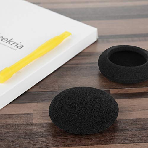 Geekria Comfort Foam Replacement Ear Pads for Sennheiser PX100, PX100-II, PMX100, PX80, MS80, MS100, HD50, HD50-TV, PC131 Headphones Ear Cushions (Black)