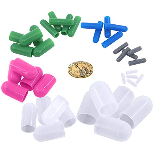 Glarks 80Pcs Silicone Rubber End Cap And Tapered Stopper Plug Assortment Kit For Masking Off Holes During Powder Coating, Painting, Hydro Dipping, Media Blasting (80Pcs) #TOP4