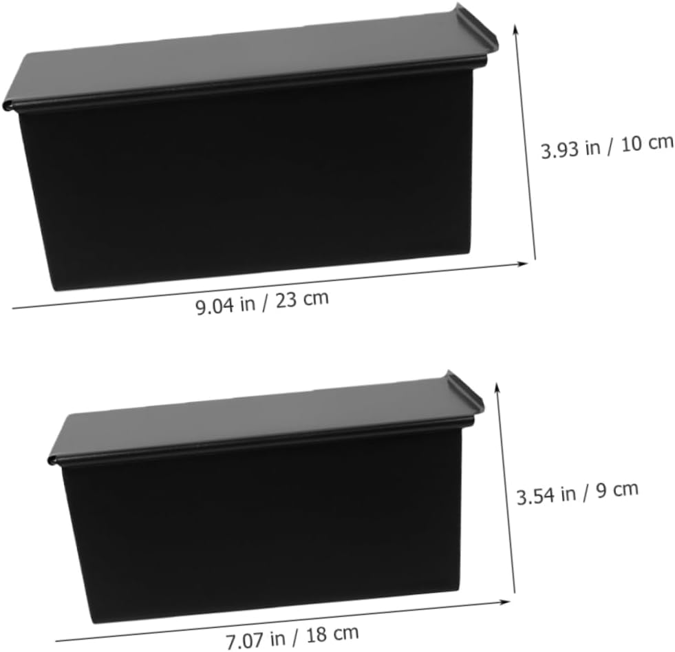2pcs Cake Pan Nonstick Loaf Pan Lid Heat-resistant Bread Baking Mold Toast Mold for Home Use