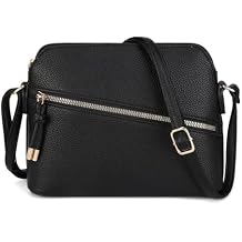 AFKOMST Small Crossbody Purse for Women Vegan Leather Everyday Bag and Dome Medium Satchel Handbag with Large Capacity | Fit Pad mini, A5 Notebook, Long Wallet, Spacious Room