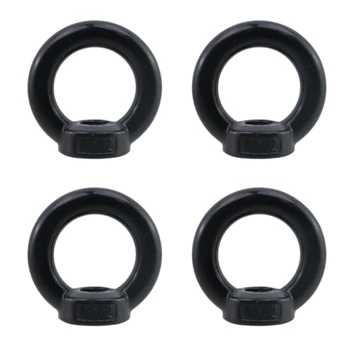 Image of Antrader 4pcs 304 Stainless Steel Ring Shape M12 Lifting Eye Threaded Nut