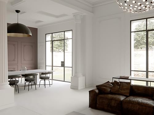Plinthe Profhome 153108 en mousse de polyuréthane rigide de 200 cm arrondi - 6
