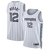 Outerstuff Ja Morant Memphis Grizzlies NBA Kids Youth 8-20 White City Edition Swingman Jersey (US, Numeric, 18, 20, Regular, White)