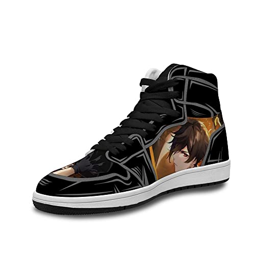 Chaussures de basket-ball avec motif animé personnalisé idéales pour le terrain et le streetwear