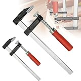 【Material de Alta Calidad y Almohadilla Protectora de Plástico】El material de acero maleable de alta calidad se utiliza para el tratamiento de enfriamiento a alta temperatura, las mordazas son fuertes, forjadas con precisión, de alta densidad, gran durabilidad, rectificado de superficie lisa, antioxidante. Se colocan almohadillas de plástico entre las abrazaderas para proteger la superficie de rayones durante el uso, sin dañar la superficie del objeto, y se pueden quitar fácilmente.