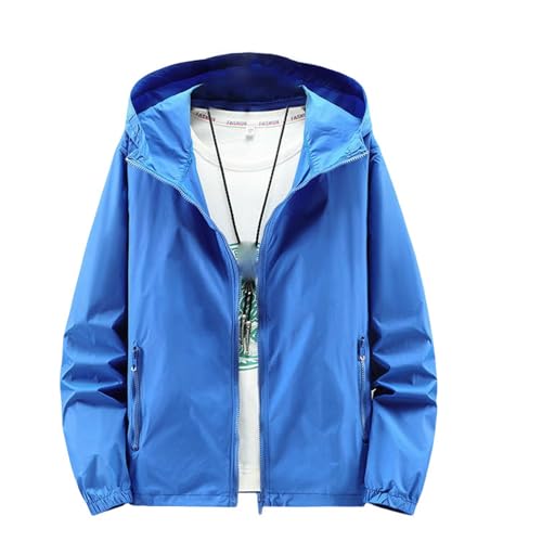 Vêtement de pêche d'été anti-UV bleu taille S pour homme