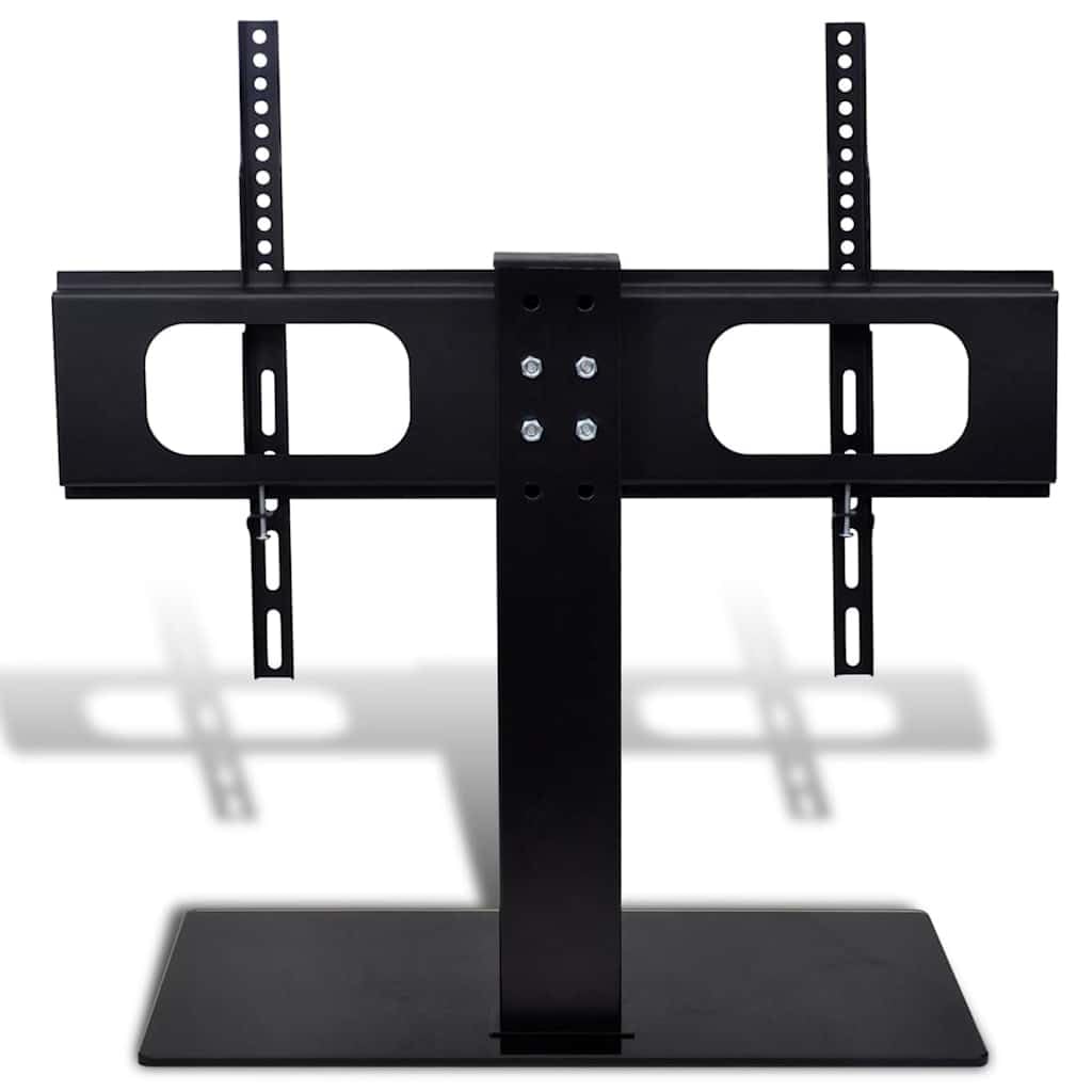 Soporte de TV con soporte de cristal para televisores de 37 a 55 pulgadas de hasta 40 kg y VESA 600 x 400 mm – Soporte de TV de altura ajustable con base ancha