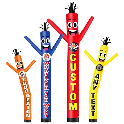 FSFLAG Tubo gonfiabile personalizzato alto 6,1 m (diametro 45,7 cm) per decorazione esterna, pubblicità, eventi aziendali commerciali (ventilatore non incluso)
