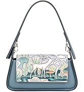 PIJUSHI Designer Genuine Leather Shoulder Bag for Women Hand Painted leather Hobo Purses Luxury H...