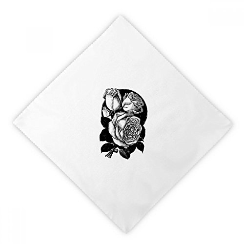 Serviettes de table imprimé rose lot de 2 pour décoration de réception