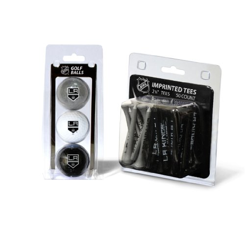 Team Golf NHL Philadelphia Flyers 3 Golf Balls and 50 Golf Tees Logo Imprinted Golf Balls (3 Count) & 2-3/4" Regulation Golf Tees (50 Count), Multi Colored