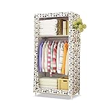 Acabados Material: Paño SJYDQ Gabinete de Almacenamiento de Tela Minimalista Armario de Estudiantes compartida Individual Pequeña Tela Armario Ropa Plegable Mueble de casa Armario