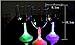 LED Light Up Flashing Wine Goblet Wine Glasses Plastic Flashing Cups 8 oz, Set of 6