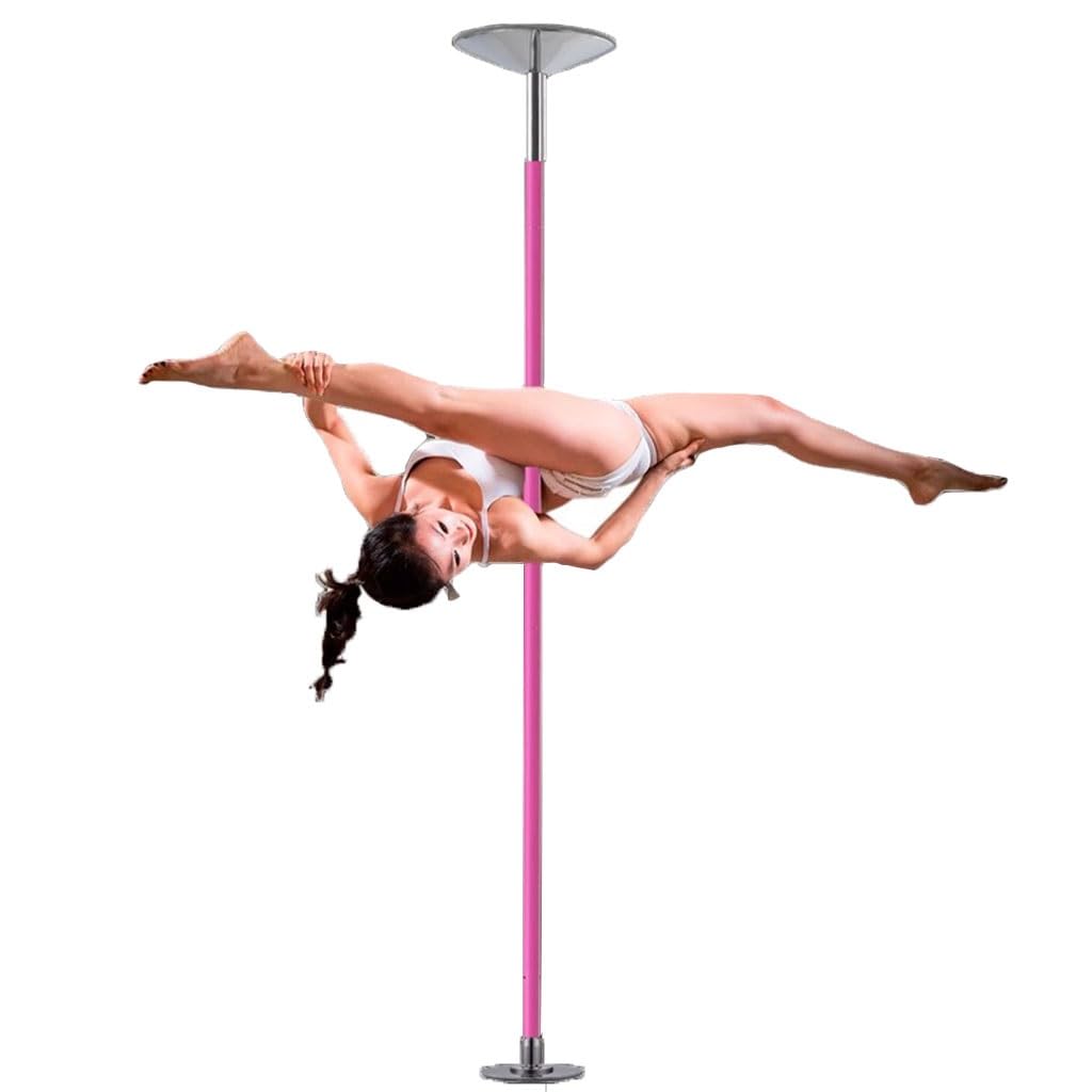 Pole Dance Stange 45 mm tragbares, abnehmbares Tanzstangen-Set für rotierende und statische Fitness-Tanzstangen, verstellbare Höhe 2,3–2,73 m