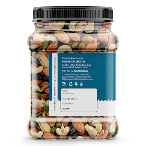 Image of HighFresh 100% Natural and Premium Healthy Mix Dry Fruits and Nuts 1KG | Healthy for Every Occasion Dry Fruits Nuts | Almonds | Cashew | Kishmish | Apricot | Black Raisins | Dried Kiwi