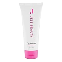 Vista 1 de JESS BEAUTY Limpiador facial suave con escualano y ácido hialurónico, 5 onzas líquidas, hidratante facial para cuidado de la piel