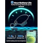 Bone Conduction Headphones, 2024 Upgrade Open-Ear Wireless Bluetooth Workout Headphones with Microphones, 8Hr Playtime, Waterproof Earphones for Sports, Running, Gym, Hiking, Cycling - Image 5