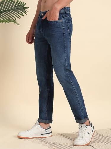 Image of Vogaan Regular Fit Stretchable Jeans for Men | Men's Stylish Denim Cotton Pants