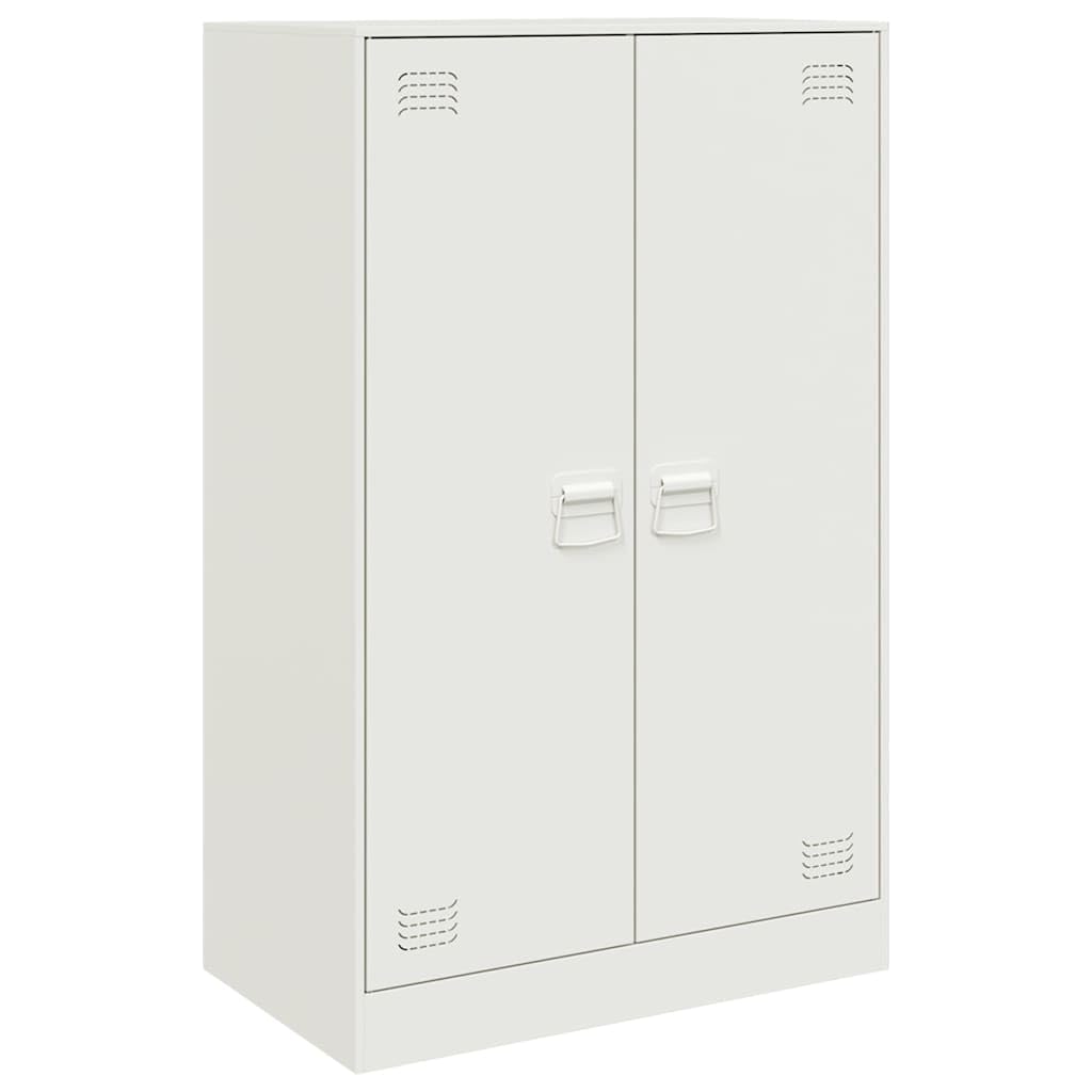 Credenza bianca, 67 x 39 x 107 cm, in acciaio