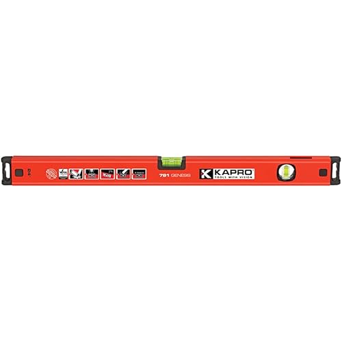 Kapro - 781 Genesis Box Level - Features Horizontal Vial and Dual-View Plumb Site - VPA Certified - Aluminum - 48 Inch