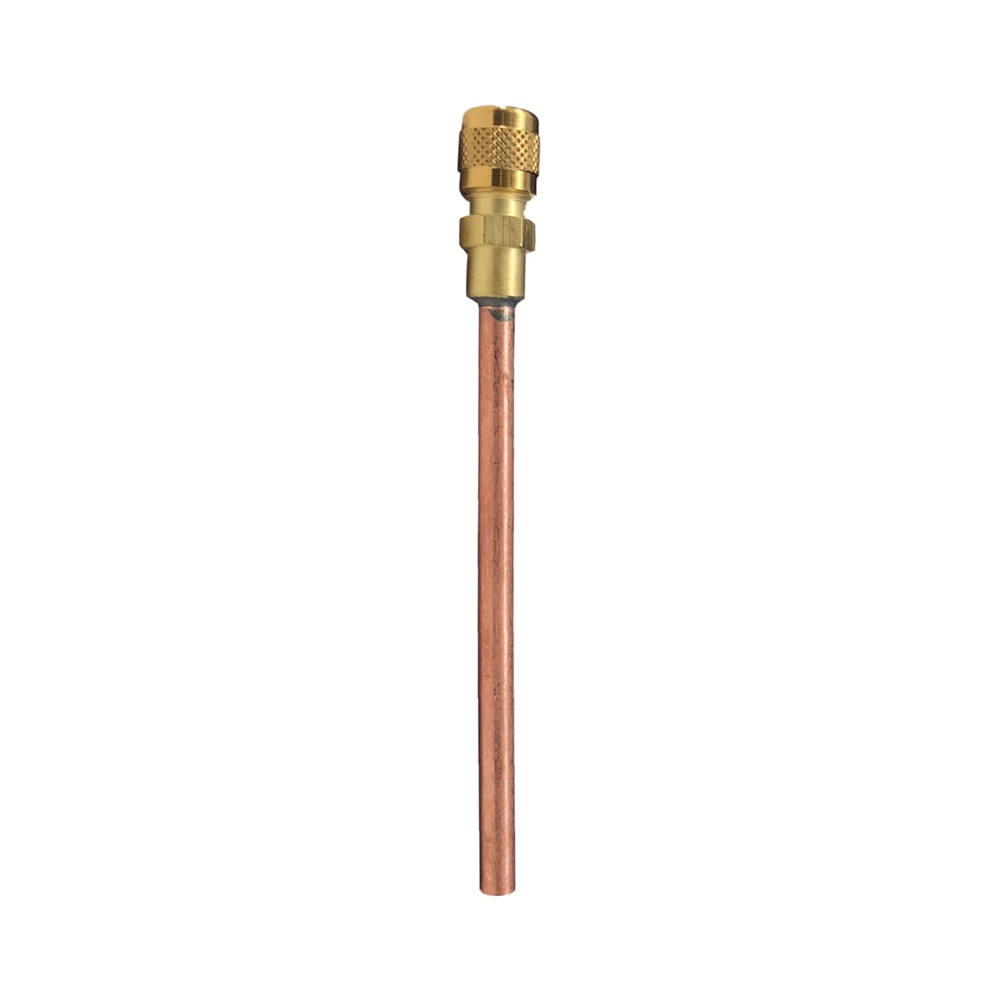 3S SuperSamaStore Valvola Presa di Servizio a Saldare, Diametro 3/8”, Lunghezza 100 mm, Valvola di Controllo per Manutenzione e Ricarica Gas Refrigerante
