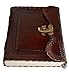 MONTEXOO Vintage Leather Journals For Writing With lock Bound Hardcover Notebook Sketchbook Diary Mens Women Brown 5 x 7