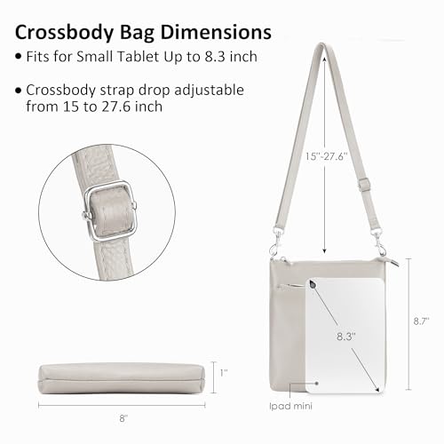Image of befen Genuine Leather Crossbody Purses for Women Travel Cross Body Bags Lightweight with Adjustable Shoulder Strap