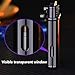 2-Pack Butane Windproof Lighter with Visible Butane Window, Adjustable Flame, Suitable for Camping Kitchen(Black)