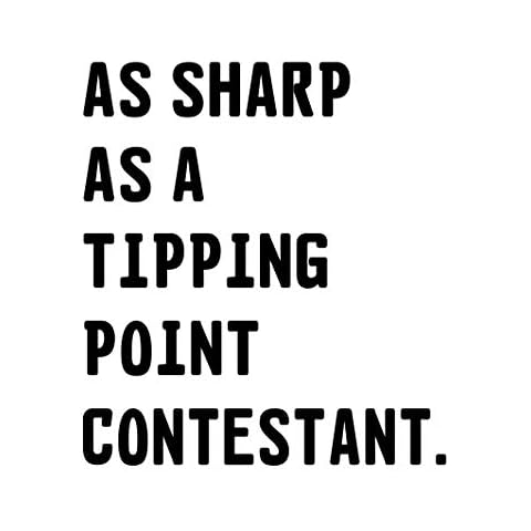 Tipping Point Humour Greeting Card Cover