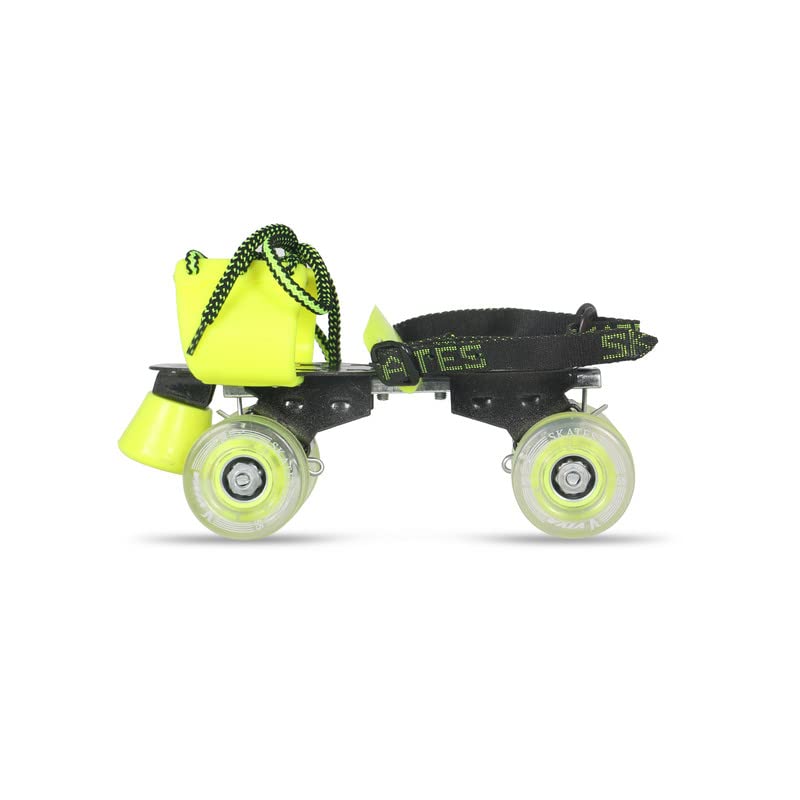 Viva Sonata Roller Skates | Adjustable 4 Wheel Skating Shoes | Very Smooth | Green | Outdoor Skates | 1