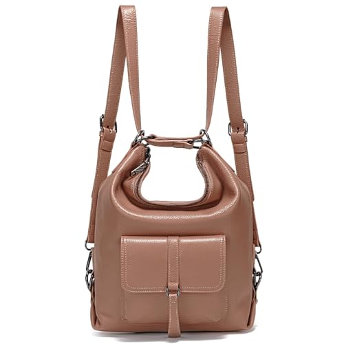zency Shoulder Bag Purse for Women Convertible Genuine Leather Backpack Tote Handbag Daypack for Work, Travel2