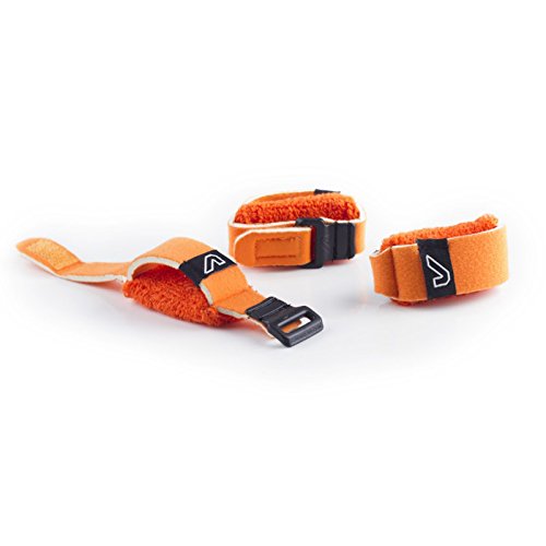 Image of Gruv Gear Fret Wrap & Guitar Mute, Fretwrap for Acoustic, Electric & Bass | String Dampener Recording, Tapping & Practice Accessory (3 Pack, Large Orange, Fits 6 String Bass, 8 String Guitar)