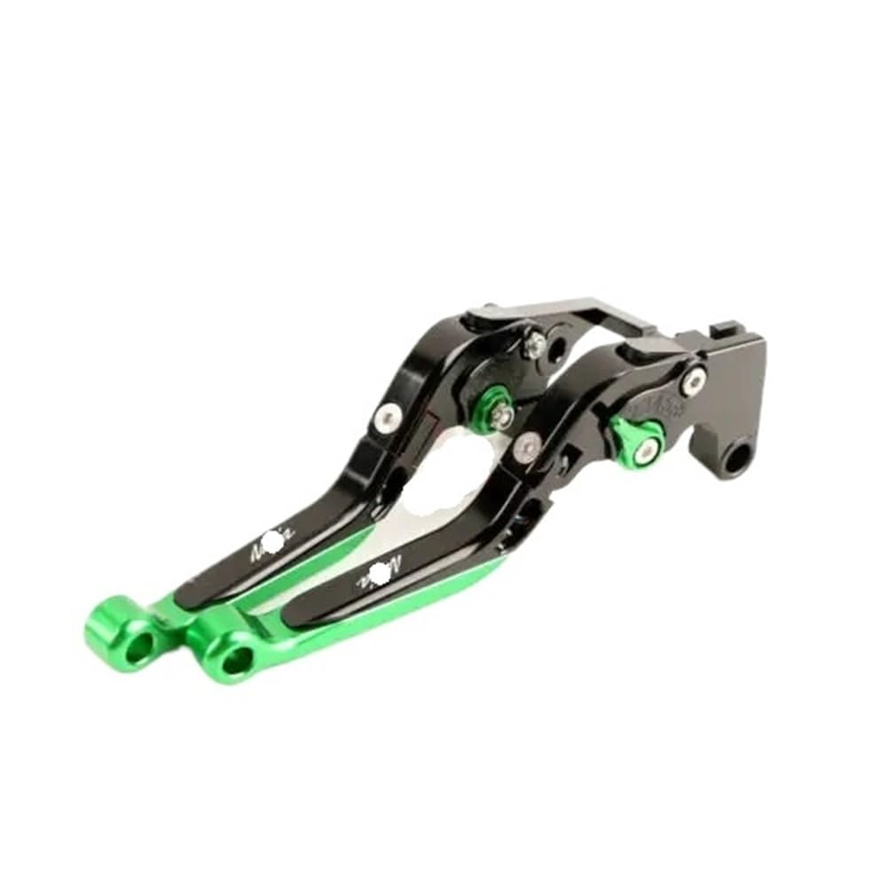 Xgdsetsrg Black Green Motorcycle Adjustable Folding Extendable Brake Clutch Levers For Ka&Wasaki Ni&Nja 300 250 400 Z400 Z300 Z250 Ex300 Ex-400