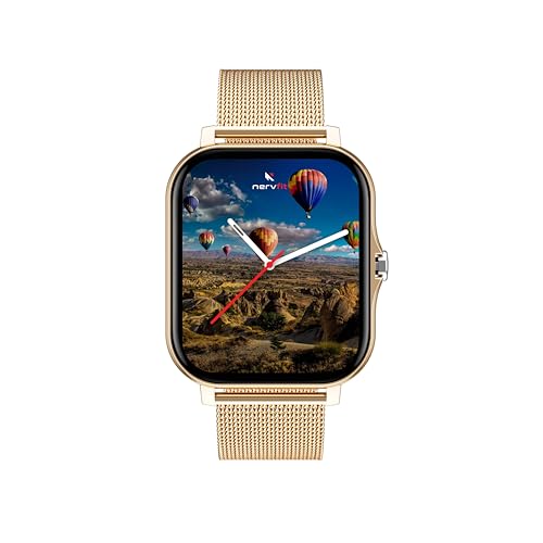 Image of Nervfit Astra GT Smart Watch, HD Display with Silicon Strap, BT Calling, IP67 Water Resistant, Custom Watch Faces, AI Voice Assistant, Health Tracking