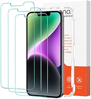 Amazon Brand - Eono Screen Protector for iPhone 14 Plus (2022) and iPhone 13 Pro Max, 6.7 Inch, Tempered Glass Screen Protector with Easy Installation Kit, Ultra Clear, Bubble Free - 3 Pack
